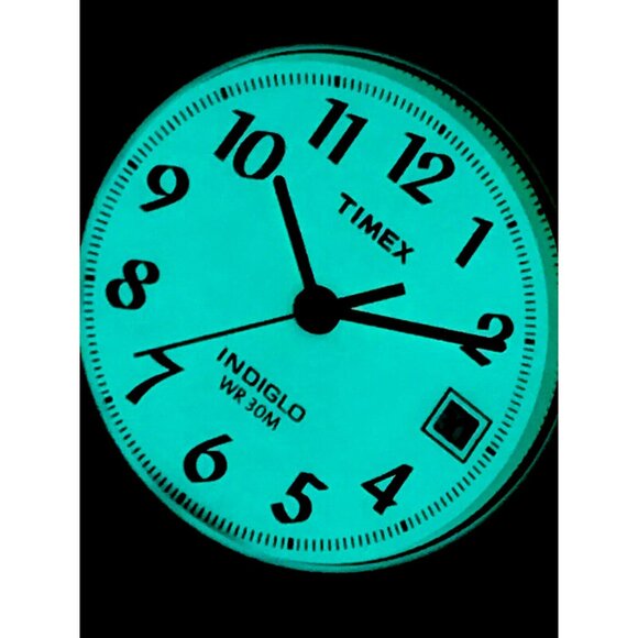 Timex Women's Watch T2J761 Indiglo Quartz Brown Leather Band Petite Date 25mm - Picture 7 of 14